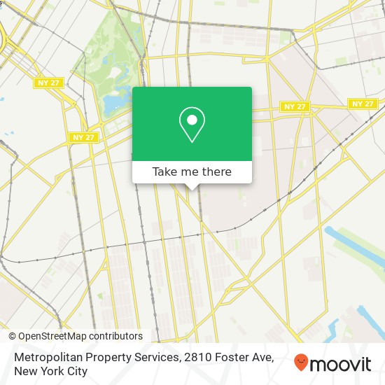 Mapa de Metropolitan Property Services, 2810 Foster Ave