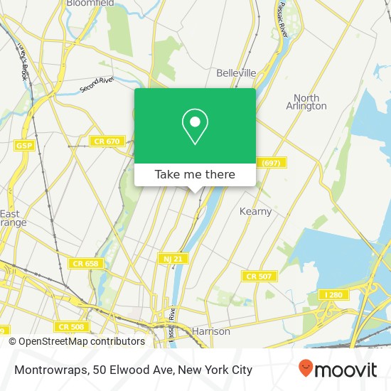 Mapa de Montrowraps, 50 Elwood Ave