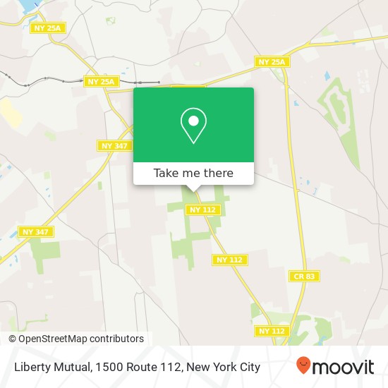 Liberty Mutual, 1500 Route 112 map