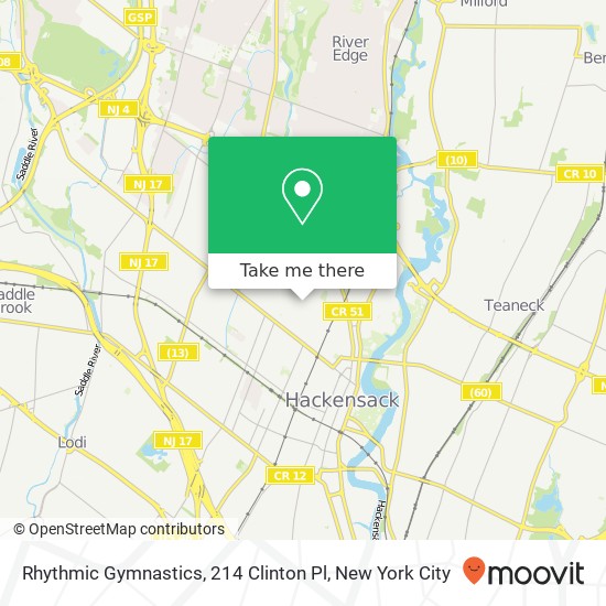 Rhythmic Gymnastics, 214 Clinton Pl map