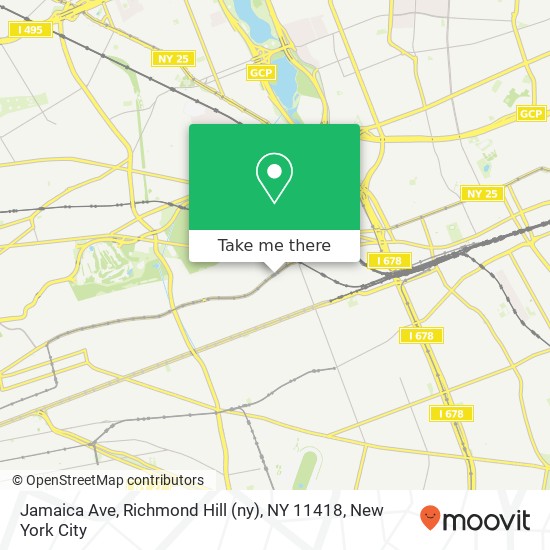 Mapa de Jamaica Ave, Richmond Hill (ny), NY 11418