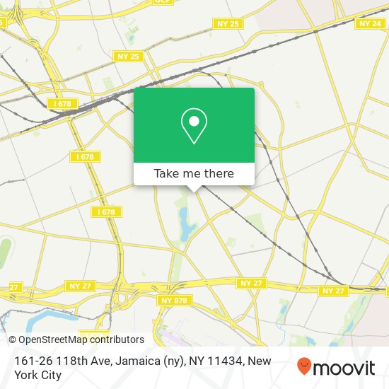 Mapa de 161-26 118th Ave, Jamaica (ny), NY 11434