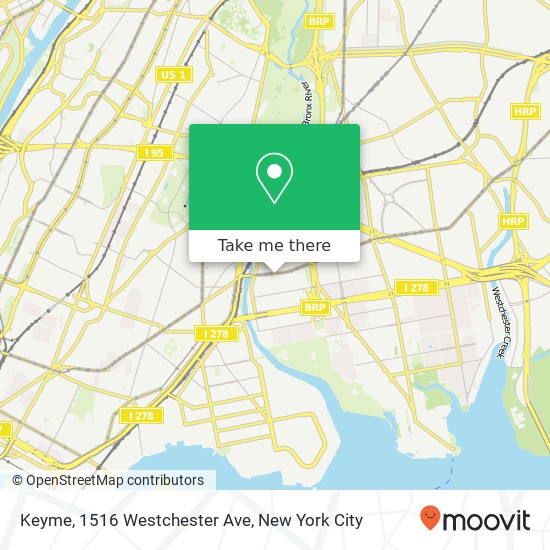Keyme, 1516 Westchester Ave map