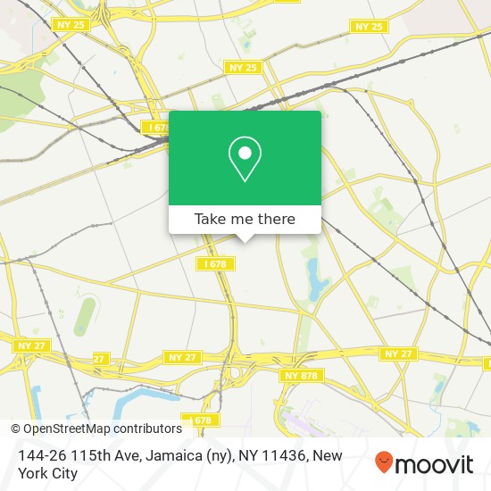 Mapa de 144-26 115th Ave, Jamaica (ny), NY 11436