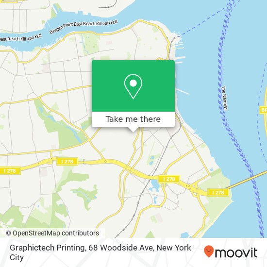 Mapa de Graphictech Printing, 68 Woodside Ave