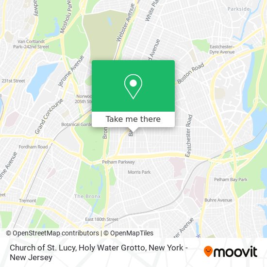 Church of St. Lucy, Holy Water Grotto map