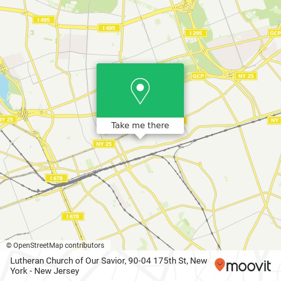 Mapa de Lutheran Church of Our Savior, 90-04 175th St