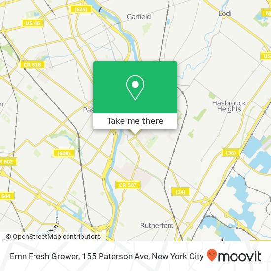 Mapa de Emn Fresh Grower, 155 Paterson Ave