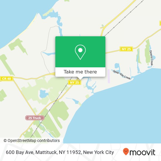 Mapa de 600 Bay Ave, Mattituck, NY 11952