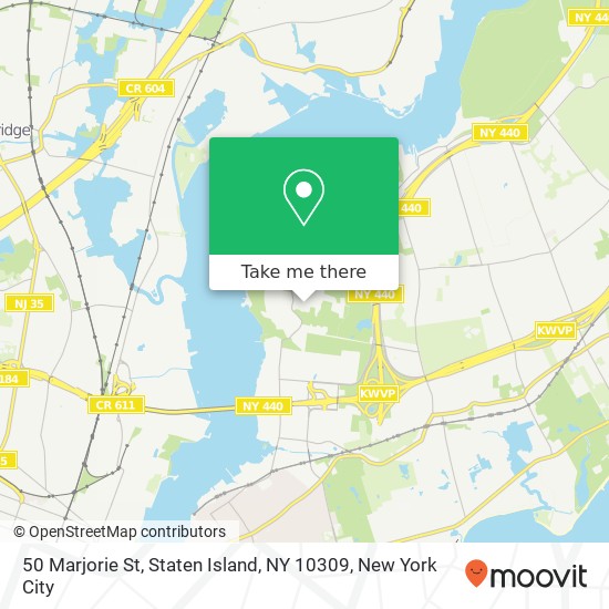 Mapa de 50 Marjorie St, Staten Island, NY 10309