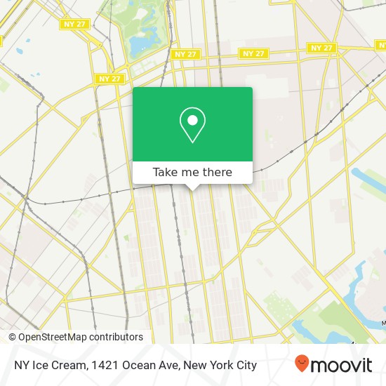 NY Ice Cream, 1421 Ocean Ave map