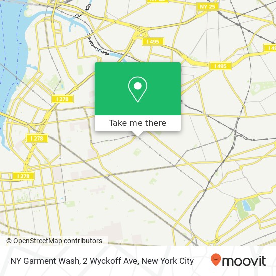 NY Garment Wash, 2 Wyckoff Ave map