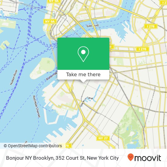 Bonjour NY Brooklyn, 352 Court St map