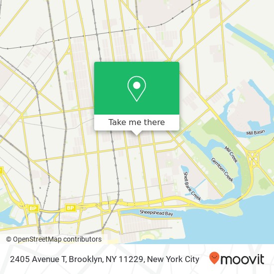2405 Avenue T, Brooklyn, NY 11229 map