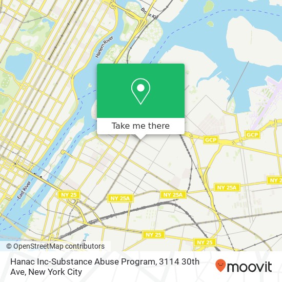 Mapa de Hanac Inc-Substance Abuse Program, 3114 30th Ave