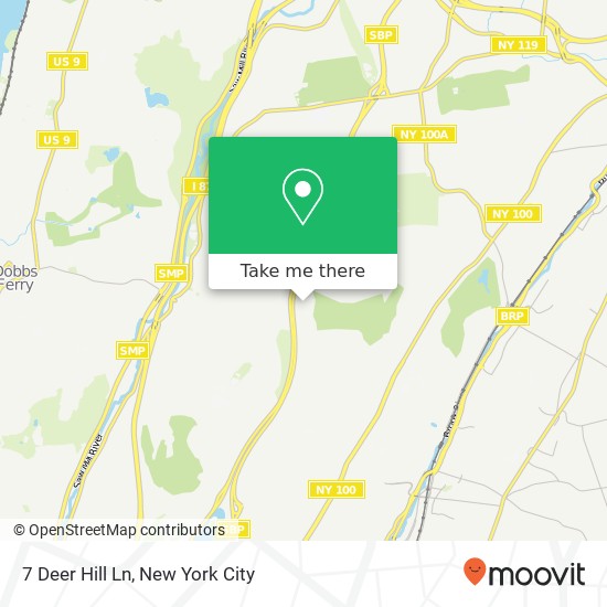 Mapa de 7 Deer Hill Ln, Scarsdale, NY 10583