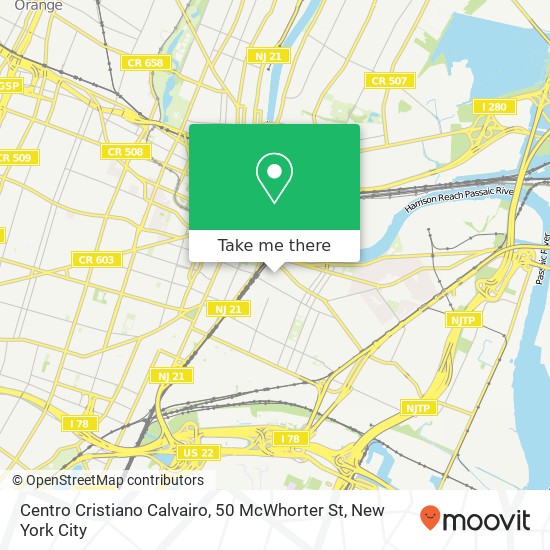 Mapa de Centro Cristiano Calvairo, 50 McWhorter St