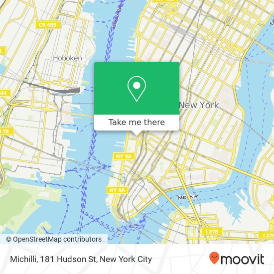 Michilli, 181 Hudson St map