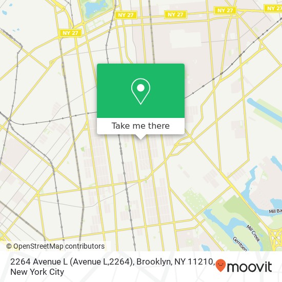 Mapa de 2264 Avenue L (Avenue L,2264), Brooklyn, NY 11210