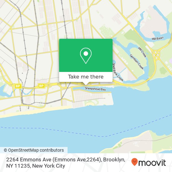 Mapa de 2264 Emmons Ave (Emmons Ave,2264), Brooklyn, NY 11235