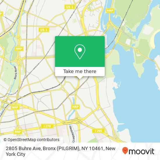 Mapa de 2805 Buhre Ave, Bronx (PILGRIM), NY 10461