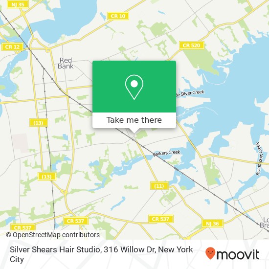 Silver Shears Hair Studio, 316 Willow Dr map