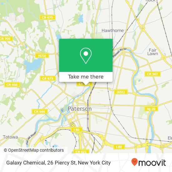 Galaxy Chemical, 26 Piercy St map