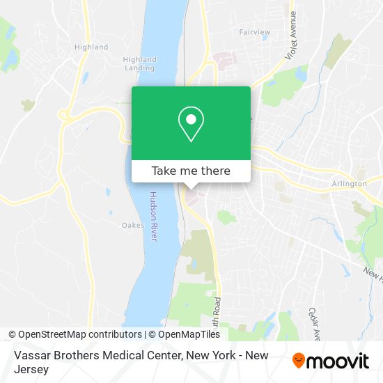 Vassar Brothers Medical Center map