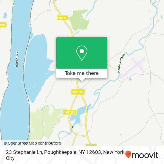 Mapa de 23 Stephanie Ln, Poughkeepsie, NY 12603