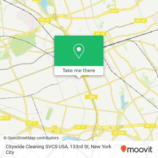 Citywide Cleaning SVCS USA, 133rd St map