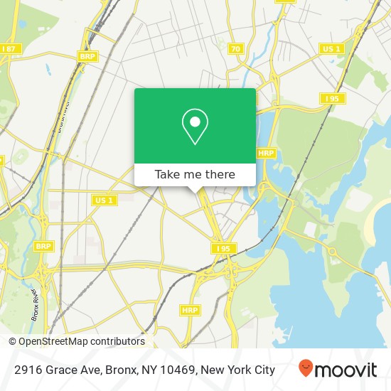2916 Grace Ave, Bronx, NY 10469 map