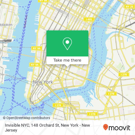 Invisible NYC, 148 Orchard St map