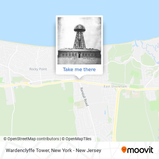 Mapa de Wardenclyffe Tower