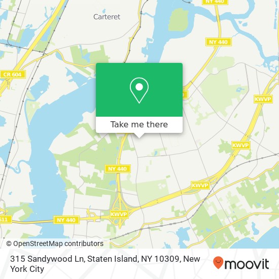315 Sandywood Ln, Staten Island, NY 10309 map