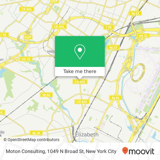 Mapa de Moton Consulting, 1049 N Broad St