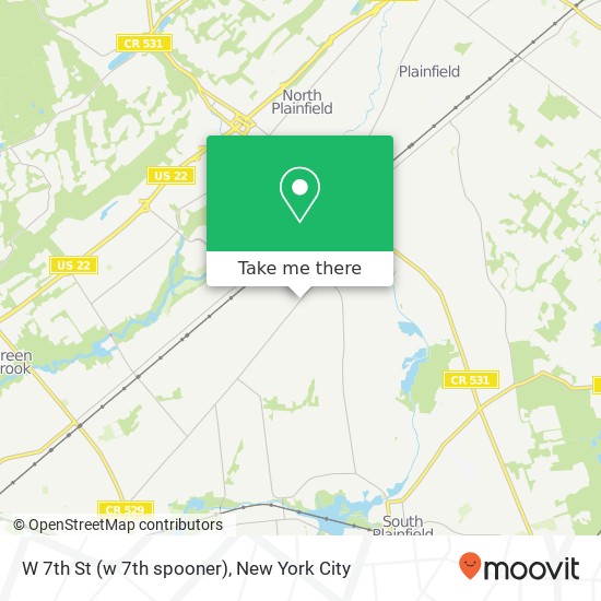 Mapa de W 7th St (w 7th spooner), Plainfield, NJ 07060