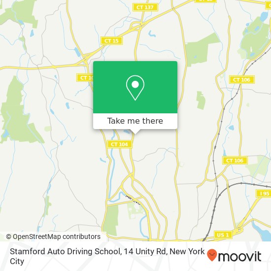 Stamford Auto Driving School, 14 Unity Rd map