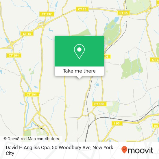 David H Angliss Cpa, 50 Woodbury Ave map