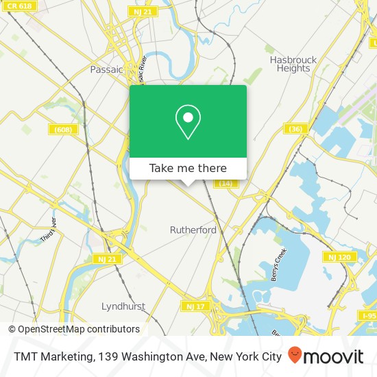 Mapa de TMT Marketing, 139 Washington Ave