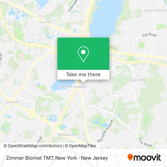 Zimmer Biomet TMT map