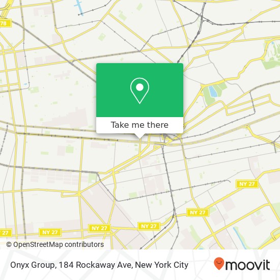Mapa de Onyx Group, 184 Rockaway Ave