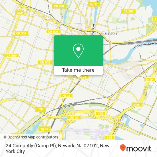 24 Camp Aly (Camp Pl), Newark, NJ 07102 map