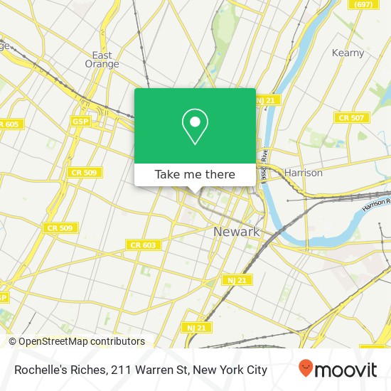Rochelle's Riches, 211 Warren St map
