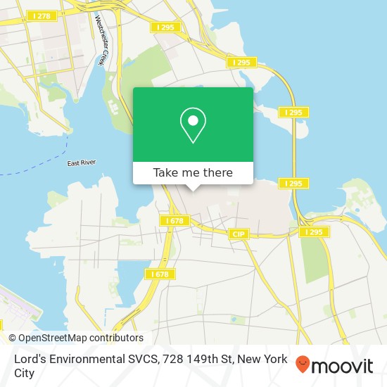 Lord's Environmental SVCS, 728 149th St map