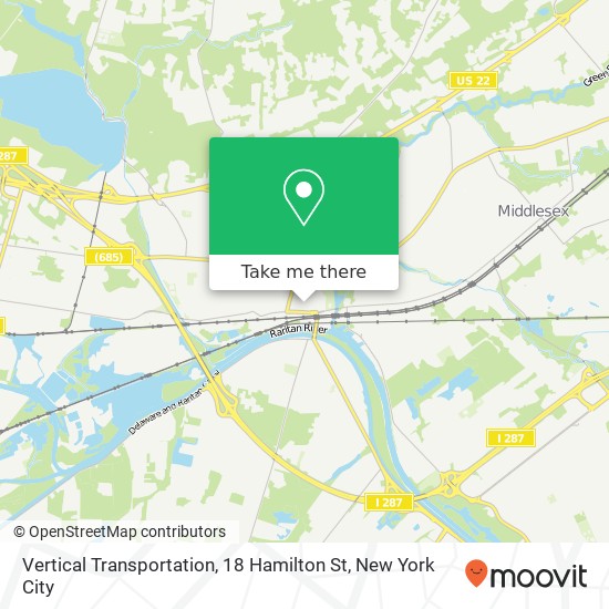 Vertical Transportation, 18 Hamilton St map