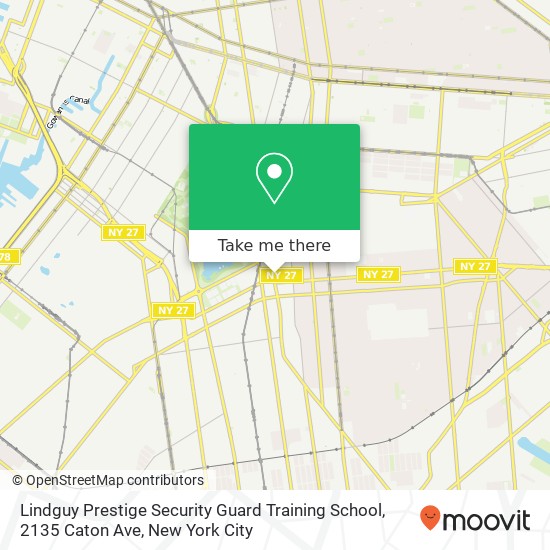 Mapa de Lindguy Prestige Security Guard Training School, 2135 Caton Ave