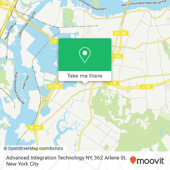 Mapa de Advanced Integration Technology NY, 362 Arlene St