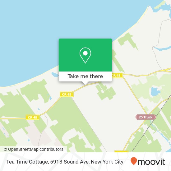 Mapa de Tea Time Cottage, 5913 Sound Ave