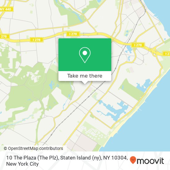 10 The Plaza (The Plz), Staten Island (ny), NY 10304 map