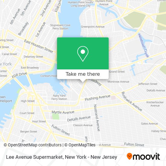 Lee Avenue Supermarket map